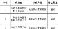 廣州供電局2017年第一批二級物資供應(yīng)商資質(zhì)能力評估結(jié)果公告