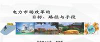 PPT | 電力市場改革的目標(biāo)、路徑與手段