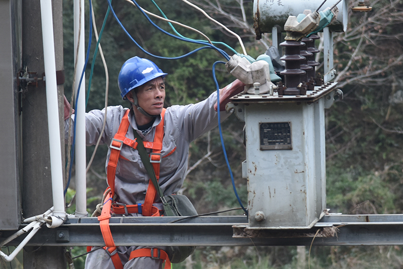 靈川供電線路專項(xiàng)整治確保新春用電