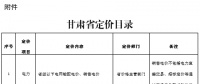 甘肅省定價目錄發(fā)布：涉及省級以下電網(wǎng)輸配電價、銷售電價