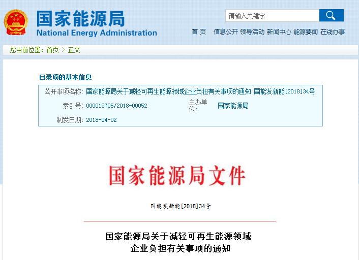 剛剛！國家能源局發(fā)文減輕可再生能源領域企業(yè)負擔