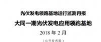 大同一期光伏發(fā)電領(lǐng)跑基地運(yùn)行監(jiān)測(cè)月報(bào)發(fā)布 各大企業(yè)表現(xiàn)如何？