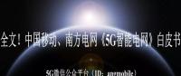 重磅全文！南方電網(wǎng)、中國(guó)移動(dòng)《5G智能電網(wǎng)》白皮書