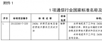 工信部發(fā)布通信行業(yè)1項國家標準、8項行業(yè)標準及1項行業(yè)標準修改單報批公示
