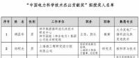 2018中國(guó)電力科學(xué)技術(shù)獎(jiǎng)135項(xiàng)、人物獎(jiǎng)110位擬授獎(jiǎng)公示（附全名單）