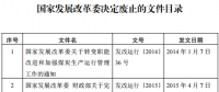發(fā)改委廢止《關(guān)于規(guī)范跨省發(fā)電、供電計(jì)劃和省級(jí)發(fā)電、供電計(jì)劃備案核準(zhǔn)報(bào)送審批工作》等8個(gè)文件