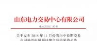山東電力交易中心日前發(fā)布了《關于發(fā)布2018年11月份省內中長期交易合同偏差電量預掛牌交易結果的公告》